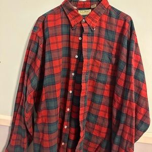 Vintage men’s L.L. Bean flannel xxl 2x great condition 90’s